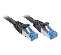 Lindy 47411 0.5 m Cat6 S/FTP (S-STP) Black Network Cable - RJ-45 Network Cable (