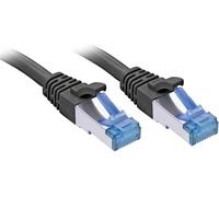 LINDY 47415 RJ45 Câble réseau, câble patch CAT 6a S/FTP 3.00 m noir 1 pc(s)