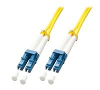 LINDY 47451 2m LC-LC OS2 9/125 Fibre Optic Patch Cable, Yellow