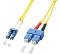 LINDY 47470 fibre optique FO Câble de raccordement 1.00 m jaune [1x LC mâle - 1x SC mâle] 9/125 µ Singlemode OS2
