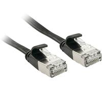 LINDY 47480 RJ45 Câble réseau, câble patch CAT 6a U/FTP 0.30 m noir avec cliquet d'encastrement 1 pc(s)