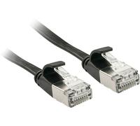 LINDY 47483 RJ45 Câble réseau, câble patch CAT 6a U/FTP 3.00 m noir avec cliquet dencastrement 1 pc(s)