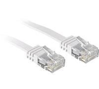 LINDY 47502 RJ45 Câble réseau, câble patch CAT 6 U/UTP 2.00 m blanc avec cliquet d'encastrement 1 pc(s)