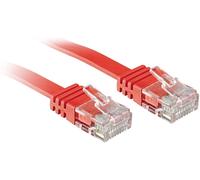 Lindy Cordon de raccordement RJ-45 mâle vers RJ-45 mâle CAT 6 U/UTP 5 m rouge