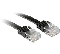 LINDY 47525 RJ45 Câble réseau, câble patch CAT 6 U/UTP 10.00 m noir avec cliquet d'encastrement 1 pc(s)
