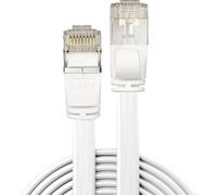 Lindy Câble réseau plat Cat.6A U/FTP Blanc 2 m