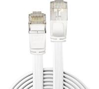 LINDY 47543 RJ45 Câble réseau, câble patch CAT 6a U/FTP 3.00 m blanc avec