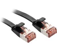 LINDY 47575 RJ45 Câble réseau, câble patch CAT 6 U/UTP 10.00 m noir avec cliquet d'encastrement 1 pc(s)