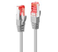 LINDY 47700 RJ45 Câble réseau, câble patch CAT 6 S/FTP 0.30 m gris avec cliquet d'encastrement