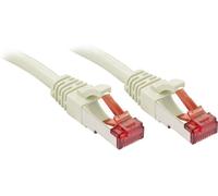 LINDY 47705 RJ45 Câble réseau, câble patch CAT 6 S/FTP 3.00 m gris avec cliquet d'encastrement 1 pc(s)
