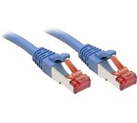 LINDY 47719 RJ45 Câble réseau, câble patch CAT 6 S/FTP 2.00 m bleu avec cliquet d'encastrement 1 pc(s)