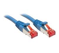 LINDY Câble réseau RJ45 47723 – Cat.6 S/FTP 10 m Bleu avec cliquet d'encastrement 1 pc