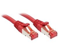 LINDY 47731 RJ45 Câble réseau, câble patch CAT 6 S/FTP 0.50 m rouge