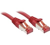 LINDY 47734 RJ45 Câble réseau, câble patch CAT 6 S/FTP 2.00 m rouge avec cliquet d'encastrement 1 pc(s)
