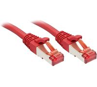 Lindy Cordon de raccordement RJ45 mâle-mâle Cat 6 S/FTP PiMF 15 m moulé sans crochet rouge
