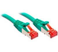 Lindy Cordon de raccordement 47750 RJ45-RJ45 3 m S/FTP PiMF CAT6 vert sans crochet