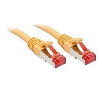 LINDY 47767 RJ45 Câble réseau, câble patch CAT 6 S/FTP 7.50 m jaune avec cliquet d'encastrement 1 pc(s)