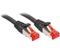 Lindy Cordon de raccordement 47777 - RJ45 CAT 6 S/FTP 1 m Noir sans crochet
