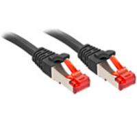Lindy Cordon de raccordement 47777 - RJ45 CAT 6 S/FTP 1 m Noir sans crochet
