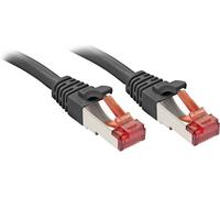Lindy Câble RJ45 47782 – Cat6 S/FTP 7,5 m noir avec cliquet d'encastrement