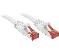 LINDY 47798 RJ45 Câble réseau, câble patch CAT 6 S/FTP 10.00 m blanc avec cliquet d'encastrement 1 pc(s)