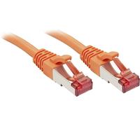 LINDY 47809 RJ45 Câble réseau, câble patch CAT 6 S/FTP 2.00 m orange avec cliquet d'encastrement 1 pc(s)