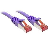 LINDY 47831 RJ45 Câble réseau, câble patch CAT 6 S/FTP 30.00 m violet avec cliquet d'encastrement 1 pc(s)
