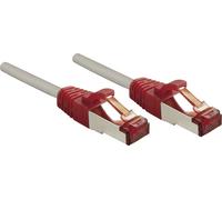 Lindy Câble réseau RJ45 47838 CAT 6 S/FTP 2 m Gris avec cliquet d'encastrement