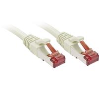 LINDY 47853 RJ45 Câble réseau, câble patch CAT 6 S/FTP 3.00 m gris avec cliquet d'encastrement 50 pc(s)