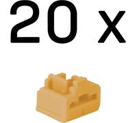 Lindy Bloqueurs de port RJ-45 sans clé – Pack de 20, Orange