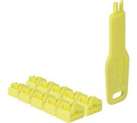 Lindy Bloqueur de port LAN – Verrous RJ45 avec clé – Jaune (10 pièces)