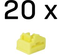 Lindy Bloqueurs de port RJ-45 sans clé - Pack de 20, Jaune