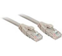 LINDY 48007 RJ45 Câble réseau, câble patch CAT 6 U/UTP 10.00 m gris 1 pc(s)