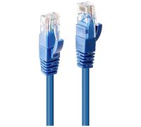 LINDY 48017 RJ45 Câble réseau, câble patch CAT 6 U/UTP 1.00 m bleu