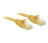 LINDY 48063 RJ45 Câble réseau, câble patch CAT 6 U/UTP 2.00 m jaune avec