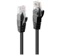 LINDY 48077 RJ45 Câble réseau, câble patch CAT 6 U/UTP 1.00 m noir 1 pc(s)
