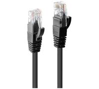 LINDY 48082 RJ45 Câble réseau, câble patch CAT 6 U/UTP 10.00 m noir 1 pc(s)