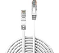 LINDY 48096 RJ45 Câble réseau, câble patch CAT 6 U/UTP 7.50 m blanc avec cliquet d'encastrement 1 pc(s)