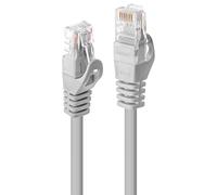 Lindy Cordon de raccordement 48360 RJ-45 mâle-mâle 30 cm UTP CAT 5e moulé gris