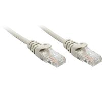 LINDY 48361 RJ45 Câble réseau, câble patch CAT 5e U/UTP 0.50 m gris