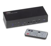 Lindy 4x2 HDMI 2.0 18G Matrix Switch - Commutateur vidéo/audio - de bureau Noir G