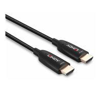 Lindy Câble HDMI mâle-mâle 50 m fibre optique hybride noir 8K60Hz 4K120Hz