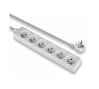 Lindy 73125 Multiprise 6 Prises françaises, Blanc