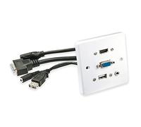 LINDY 60220 HDMI / VGA / USB / Jack Adaptateur [1x HDMI®, VGA, USB-A, Jack femelle 3.5 mm - 1x HDMI®, VGA, USB-A, Jack femelle