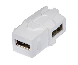 Lindy 60491 changeur de genre de câble USB 2.0 A Blanc