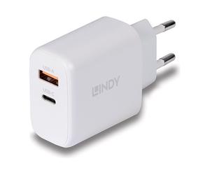 LINDY 65W USB Type A & C GaN Charger