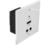 Plaque Murale EU Extender HDBaseT Cat.6 HDMI 4K60, IR & RS-232, 70m, émetteur