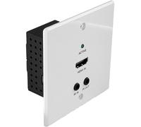 LINDY 70m Cat.6 HDMI 4K60, IR & RS-232 HDBaseT EU Wall Plate Extender, Transmitter HDMI™, infrarouge Répéteur (extension) 70 m