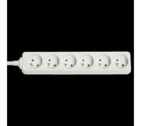 LINDY 6 Way Mains Gang Socket - coupe-circuit - 3680 Watt