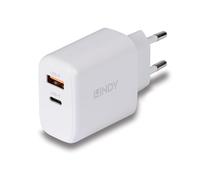 Lindy 73428 chargeur d'appareils mobiles Universel Blanc Secteur Charge rapide Intérieure
